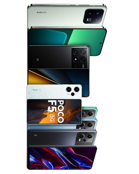 Celulares de diferentes modelos