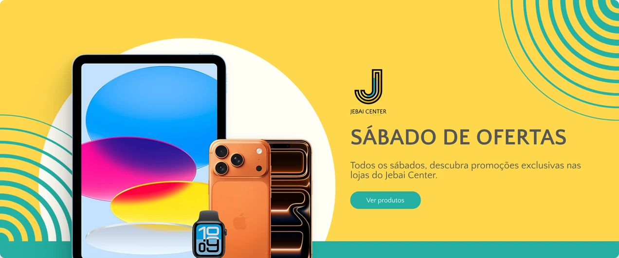 Sábado de Ofertas — promoções exclusivas nas lojas do Jebai Center